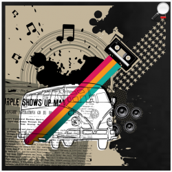 Old School Kombi Design - Men and Women's 'Gildan' Slim T-Shirt