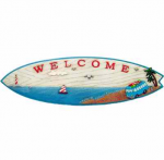 RETRO VW KOMBI SURFBOARD WELCOME SIGN